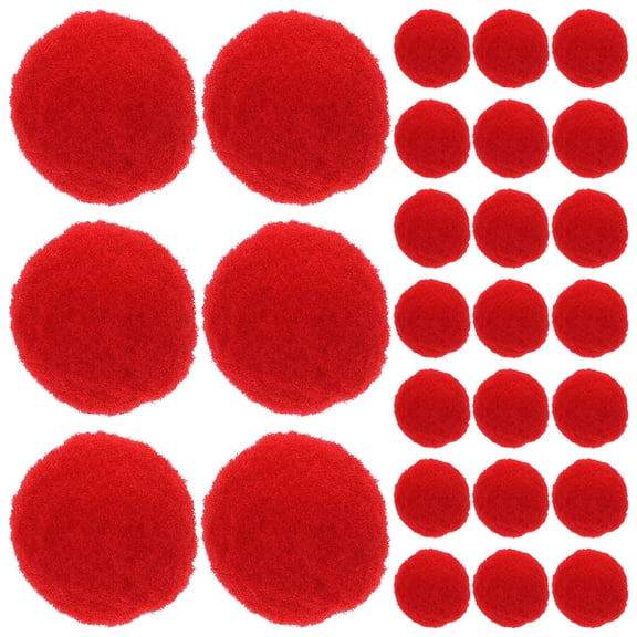 OUNONA 600Pcs Red Pom Pom Balls Soft Fluffy Craft Supplies for DIY and Decorative Use