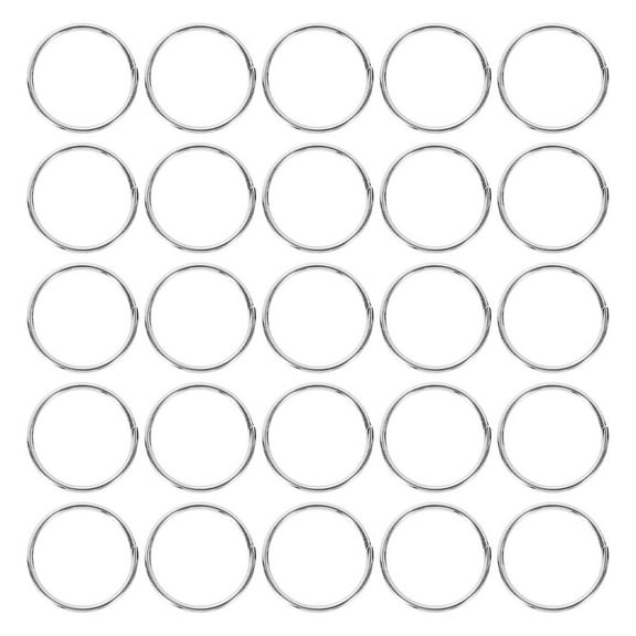 OUNONA 600Pcs Portable Metal Keyrings Stainless Steel Key Chain Connector