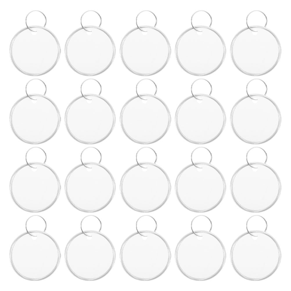 OUNONA 60pcs Round Blank Paper Key Tags with Metal , Writable Labels ...