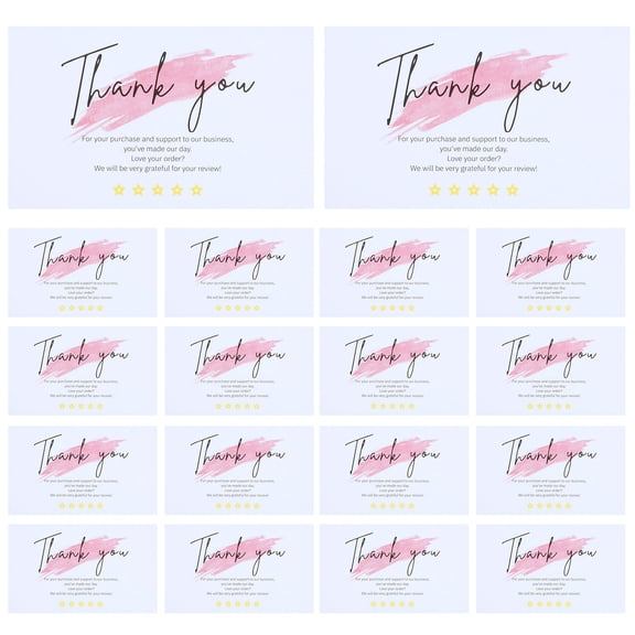 OUNONA 60pcs Thank You Cards for Baby Shower, Wedding, Small Business - Simple Elegant Appreciation Cards