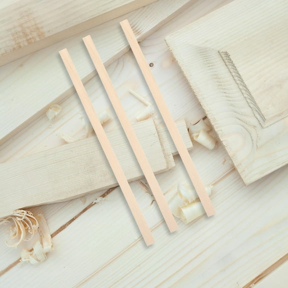 OUNONA 60pcs Square Wood Sticks Hardwood Dowel Rods Unfinished for Crafting DIY Woodworking Supplies 25x1cm