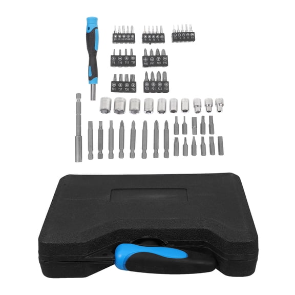 OUNONA 63-Piece Magnetic Screwdriver Set with Interchangeable Handles Multi-Purpose Precision Repair Tool Kit