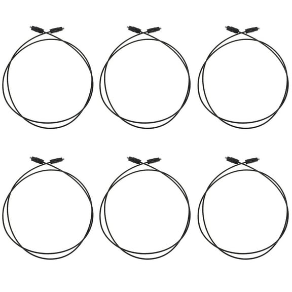 OUNONA 6PCS OD 2.2 Optical Audio Cable 1m Male to Male Audio Cord SPDIF Output Wire