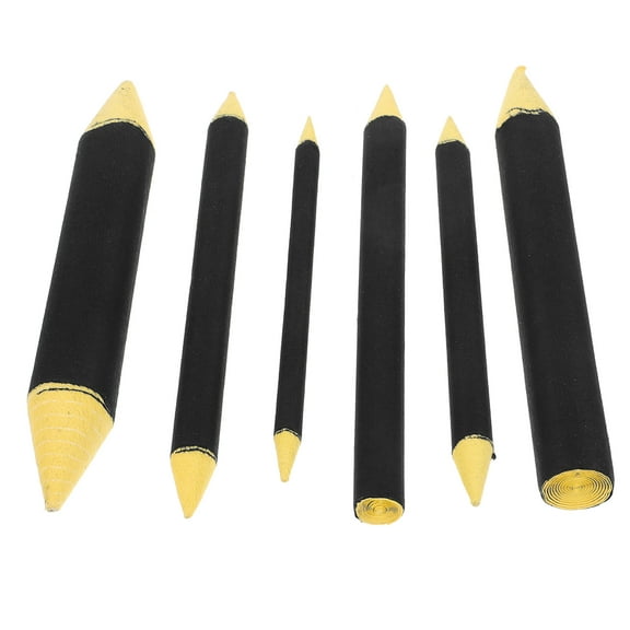 OUNONA Back to School Art Blenders Cylindrical Shape Blending Stumps for Drawing 6Pack