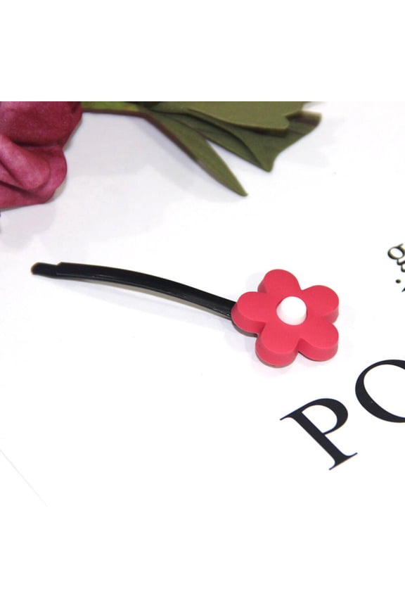 6Pcs Snap Hair Clips Candy Color Hairpins Headpiece for Women Special Occasions