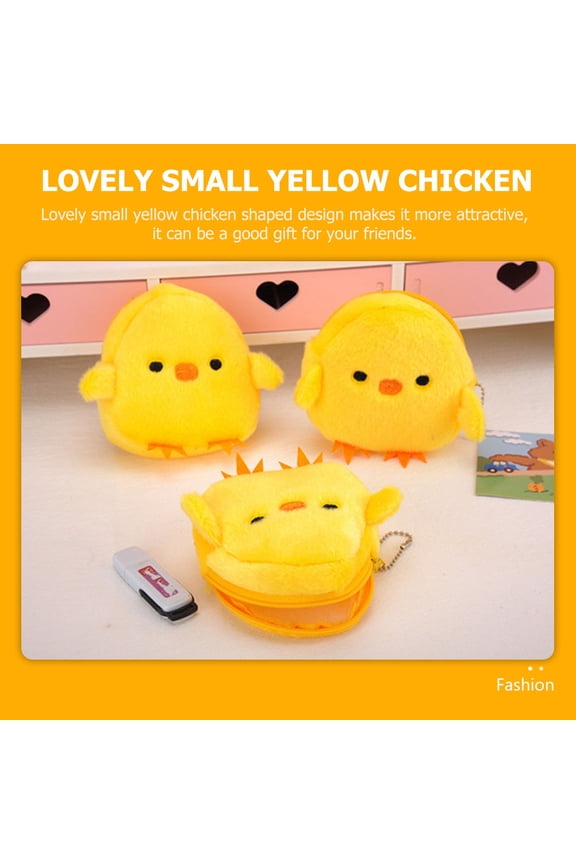6-Pack Cute Chicken Animal Purses, Handbags for Kids and Friends, Fun Small Wallets