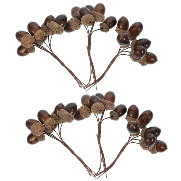 OUNONA 6-Pack Christmas Pine Cone Ornaments with Foam Pine Nuts for Holiday Home Decor and Craft Projects