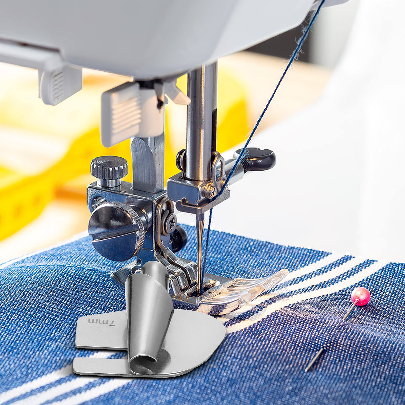 OUNONA 6Pcs Durable Sewing Machine Hemmer Foot Set with Polished ...