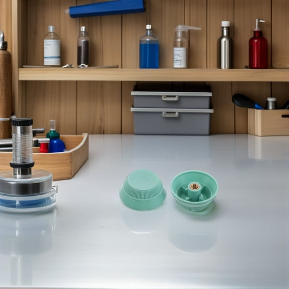 OUNONA 6Pcs Plastic Fan Nut Caps with Copper Core for Floor Fan Blade Fixing