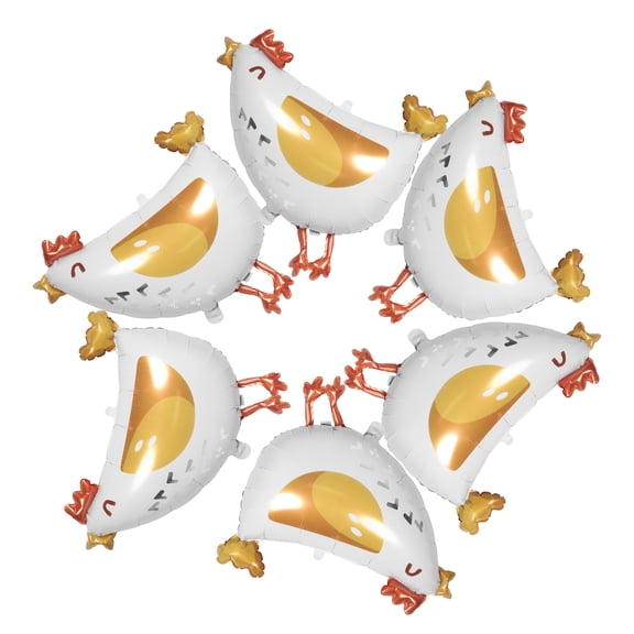 OUNONA Lifelike Aluminum Chick Balloons Yellow for Birthday Celebrations