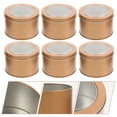 thumbnail image 1 of OUNONA 6Pcs Flower Pot Tin Plate Plant Pots Succulent Planter Lovely Flowerpot Small Planter, 1 of 8