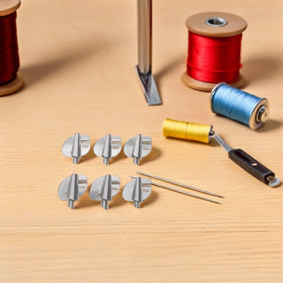 OUNONA 6Pcs Heavy Duty Metal Rolled Hemmer Foot Universal for Sewing Machine Use