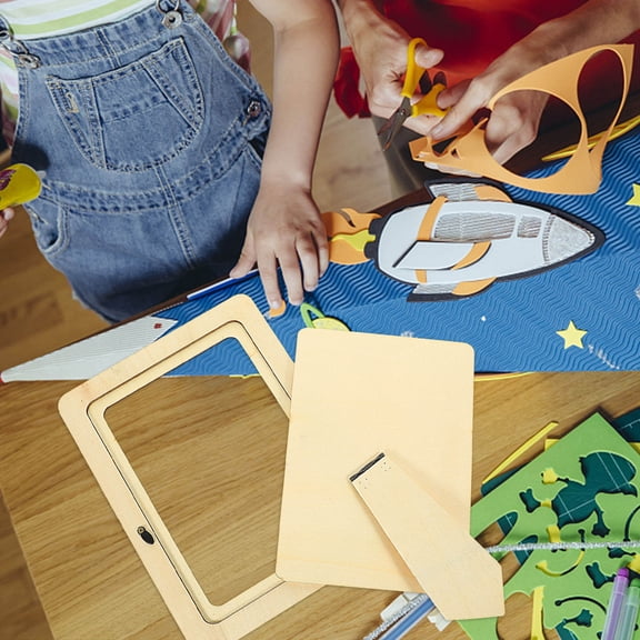 OUNONA 6Pcs Kids DIY Photo Frame Mold Handmade Picture Frame Decor Kids Clay Toy