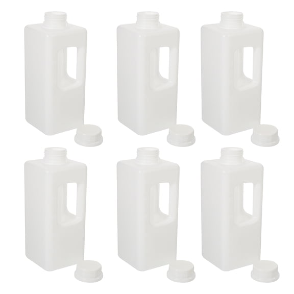 OUNONA 6Pcs Milk Bottles with Graduation Line for General Users Simple Design