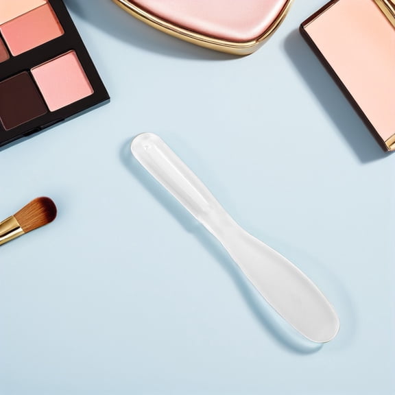 OUNONA 6Pcs Reusable Cosmetic Spatulas Transparent Flexible Plastic Tools for Precise Application of Face Masks