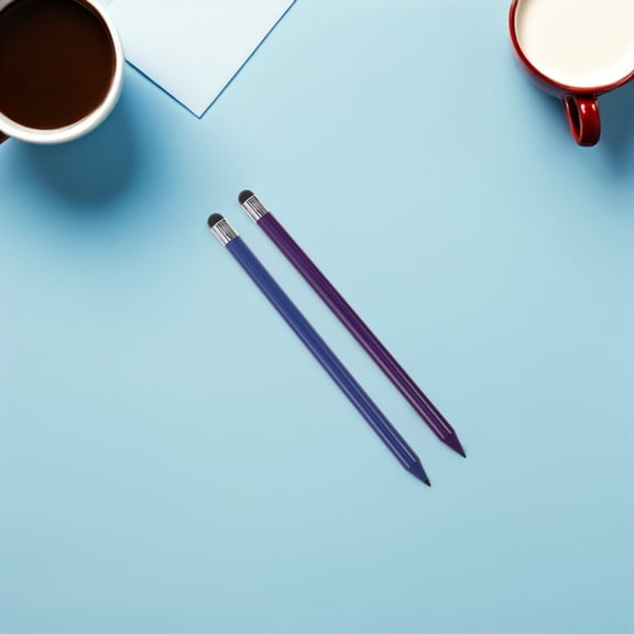 OUNONA 6-Pack Stylus Pens Assorted Colors Pencil Shape for Tablet and Smartphone Precise Touchscreen Navigation