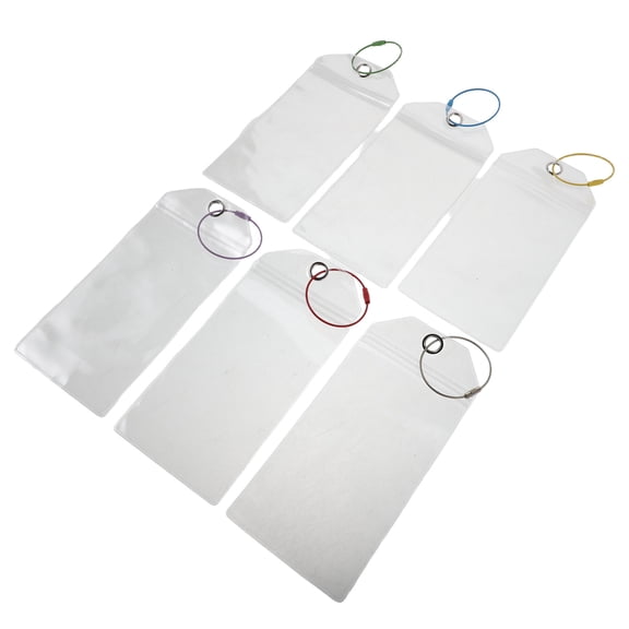 OUNONA Multi PVC Luggage Tags for Secure Travel with Lost Prevention Design