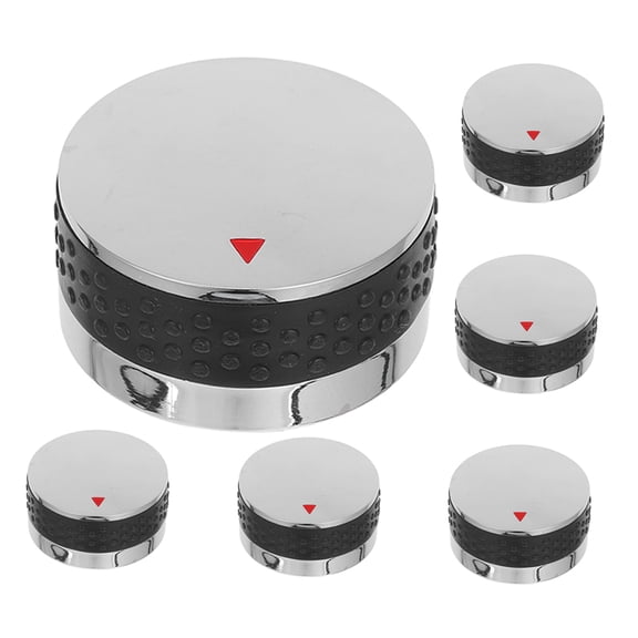OUNONA Durable ABS Gas Grill Control Knobs, Multi-Color, Precise Temp, Ergonomic Design, 6Pcs for Kitchen