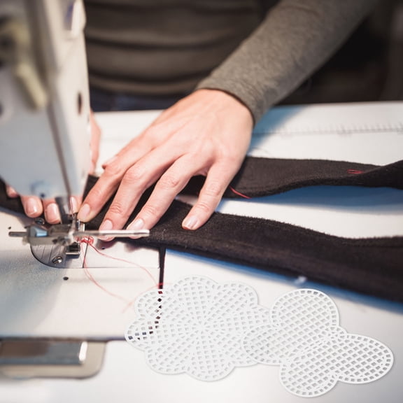 OUNONA 6Pcs White Crochet Knitting Sheets with Clear Grid for Accurate Craft Projects