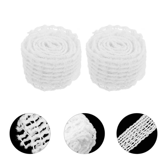 OUNONA Cotton Meat Netting Roll for Ham Sausage Trussing and Packaging White Elastic Rope