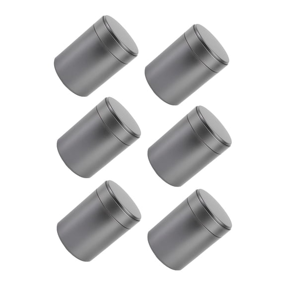 OUNONA 6pcs Airtight Tea Leafs Jars Tea Storage Jars Tinplate Sealed Jar Loose Tea Jars