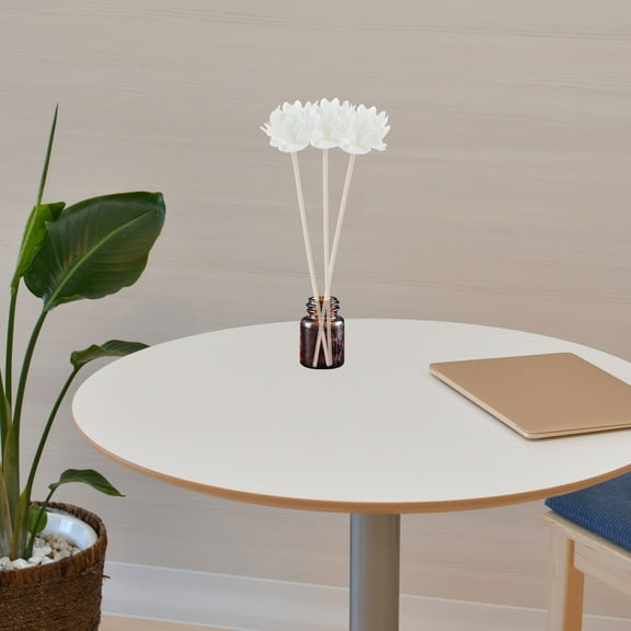 OUNONA Aromatherapy Diffuser Sticks Absorb Essential Oils Quickly for Home Flower Designed Decorative Wood Sticks 6pcs