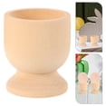 thumbnail image 1 of OUNONA 6pcs Easter Egg Stands for DIY Crafts Wooden Egg Holder Boiled Eggs Stand Cute Egg Display Stand for Countertop Unfinished Wood Egg Cups, 1 of 8