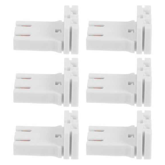 OUNONA 6pcs Fluorescent Light Holder U Shaped T8 T12 Light Bulb Socket For Various Indoor Lighting Applications