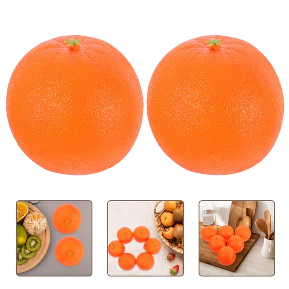 WEAVILUX Fake Fruit Models Artificial Oranges Lifelike Fruit 6pcs