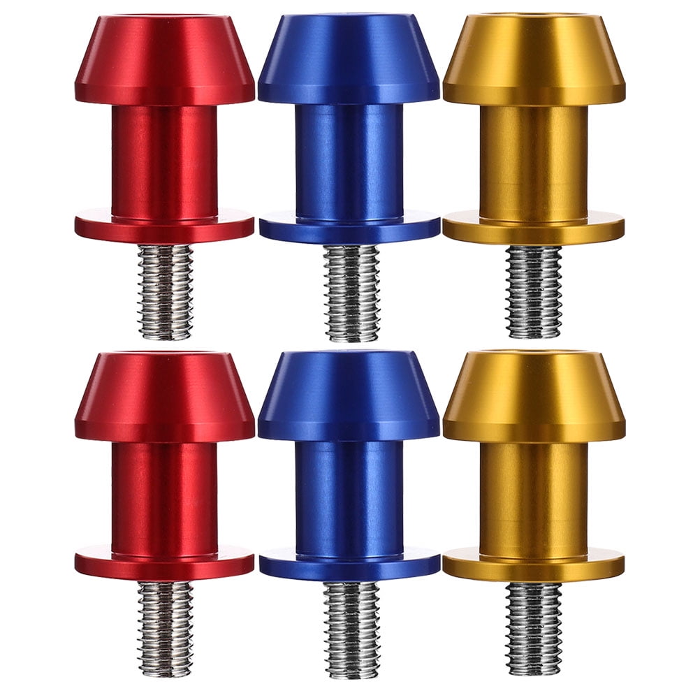 OUNONA 6pcs Motorcycle Swingarm Stand Screws Motorcycle Spools Stand Motorcycle Accessories