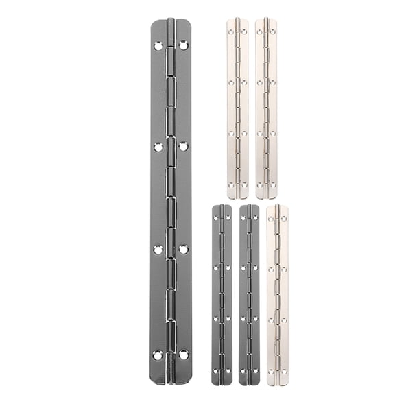 Tineasur 6Pcs Heavy Duty Piano Hinges Iron for Wooden Box and Cabinet Doors