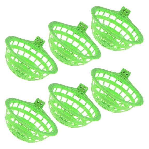 OUNONA 6pcs Pigeon Nesting Box Bird Nest Cup Green for Bird Owners at Zoo