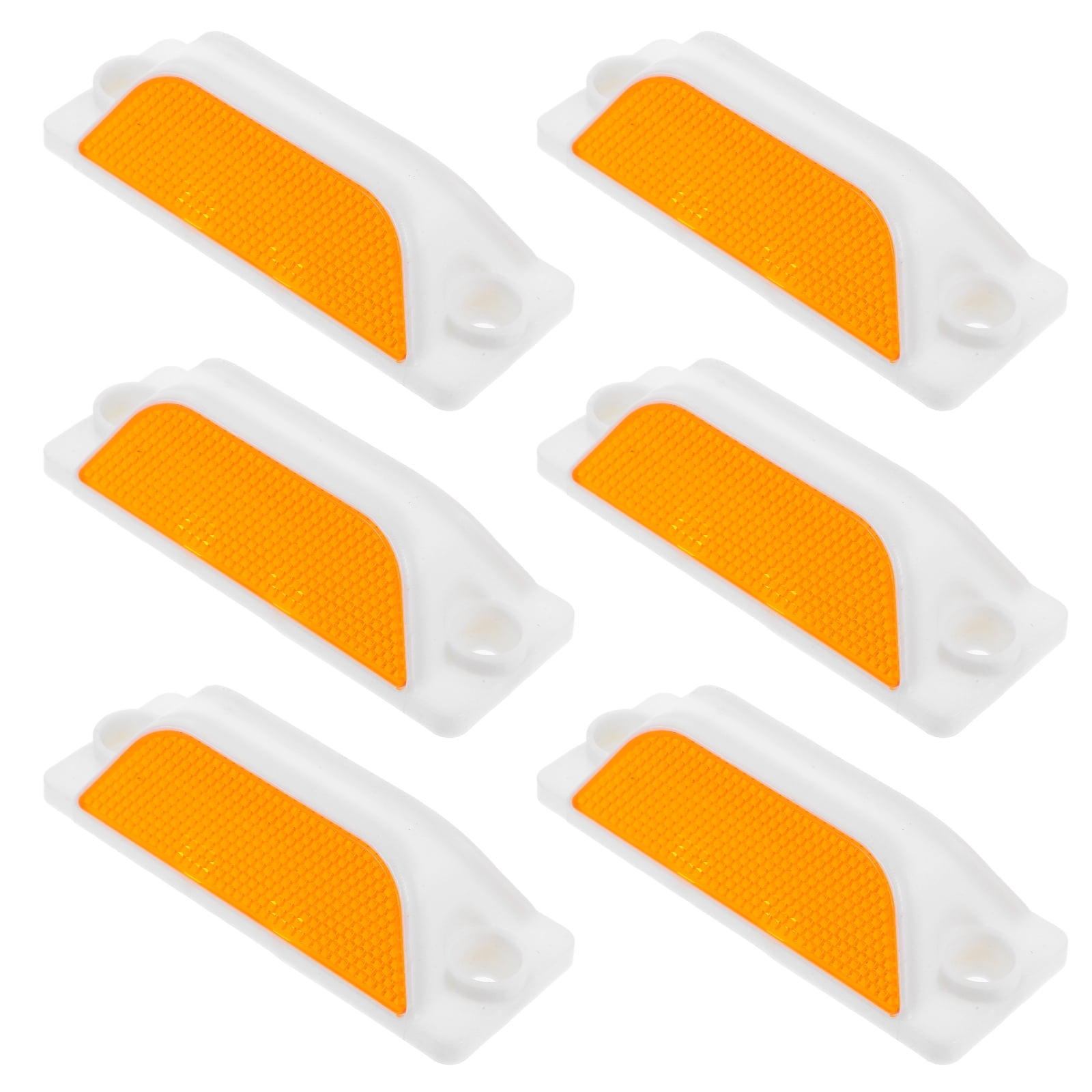 OUNONA 6pcs Road Reflectors Reflective Driveway Markers Pavement ...