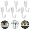 thumbnail image 1 of Homoyoyo Plastic S Hooks 6pcs Small White for Hanging Towels and Utensils, 1 of 7