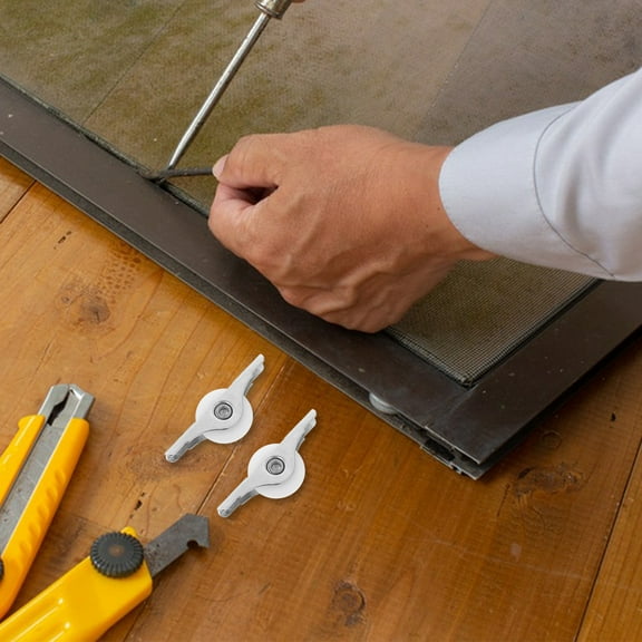 OUNONA 6pcs Sliding Screen Door Rollers Nylon Sliding Wheel Electroplating Sliding Wheel With Stainless Steel Shell For Garage Screen Door