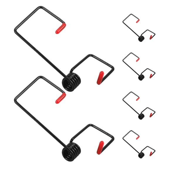 OUNONA 6pcs Windshield Wiper Arm Pressure Spring Boosterwiper Arm Pressure Spring Puller Windshields Tension Spring Replacement Part For Improved Visibility In Rain Snow Black