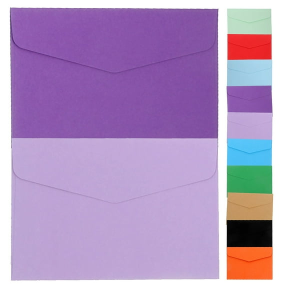 OUNONA 70 Pcs Mini Wallet Colored Small Envelopes Versatile Envelope 11.50X8.20X0.10CM