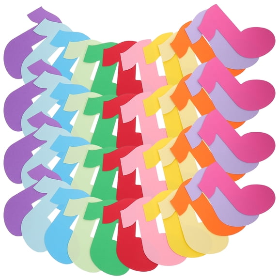 OUNONA  72 Pcs Classroom Decorations Musical Note Paper Cut Student