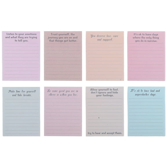 OUNONA 8 Books Of Portable Memo Pads Retro Notebook Sticky Modern Office Supplies Funny Notepads For Work Sticky Notepads Japanese Stationery Supplies