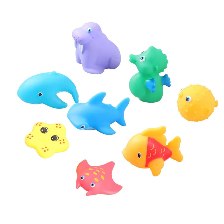IYEFENG Magnet Baby Bath Fishing Toys - Wind-up Swimming Whales
