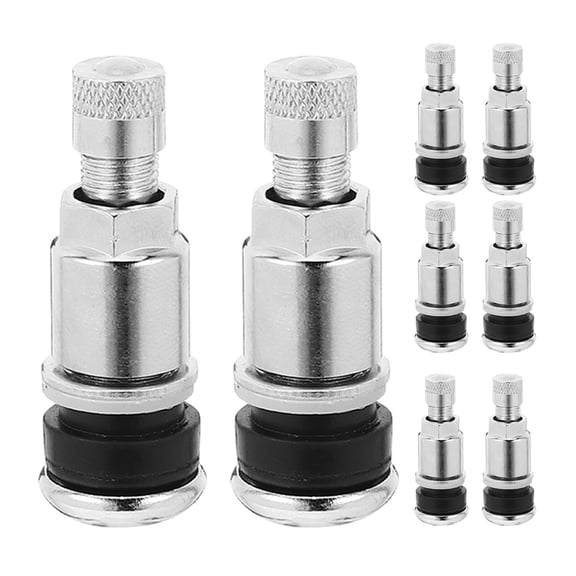 LABELEPH Stainless Steel Tire Valve Stems for Car Use Assorted Color Leakproof and Durable Fits 8 Pieces 0.5 Inch