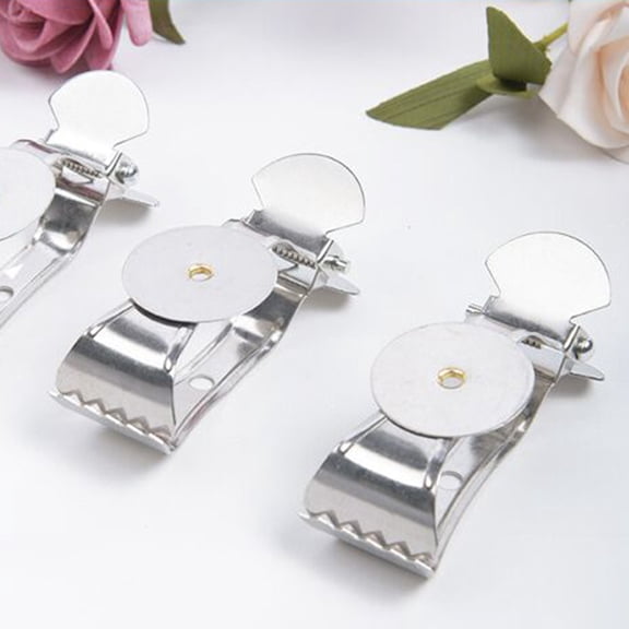 OUNONA 8 Pcs Drape Hooks for Curtains Drapes Clip Hardware Thick Clips