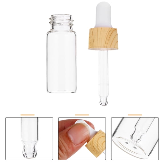 OUNONA 8 Pcs Dropper Bottles Bulk Wood Grain Sub-bottling Business Trip