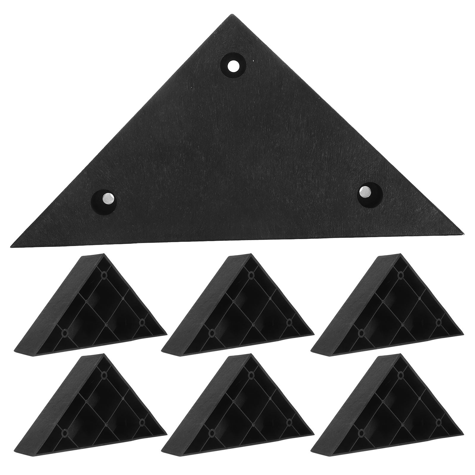 FOLOYORI Chair Leg Risers Black Plastic for Chair 8Pcs 5.74X5.74X1.61In ...