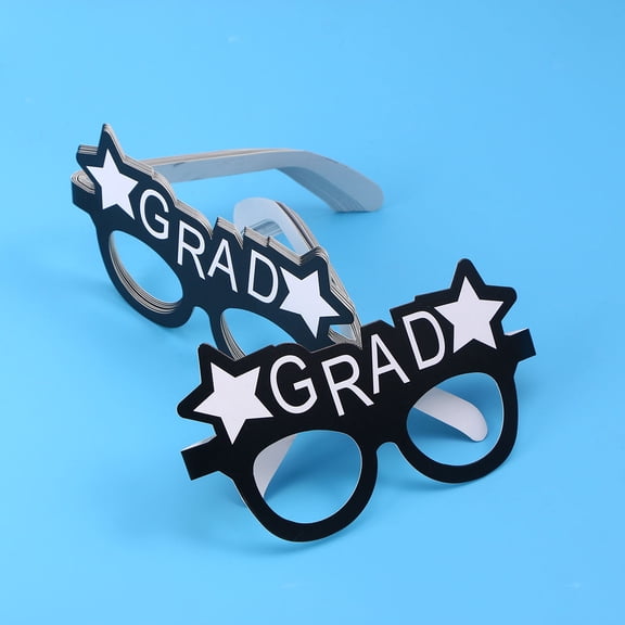 OUNONA  8 Pcs Graduation Photo Booth Party Favors Phd Decorations Props Congrats Black