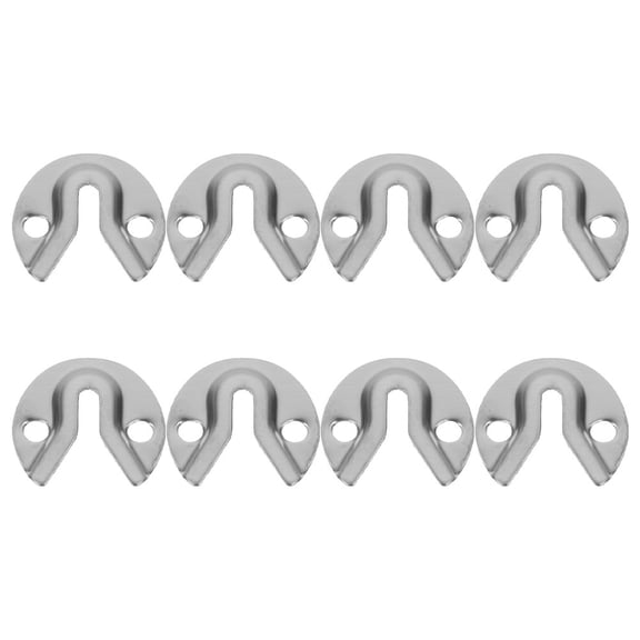 OUNONA 8 Pcs Keyhole Handware Frame Wire for Hanging Picture Hooks Silver