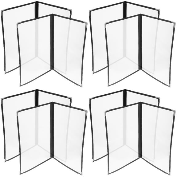 OUNONA 8-Piece Kitchen Menu Binder Set with Loose Leaf Binder and Personal Planner Folder for Home Organization