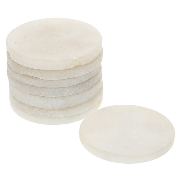 OUNONA White Smooth Stones for Rock Painting Crafts with Flat Surface Ideal for Kids DIY Projects 8pcs