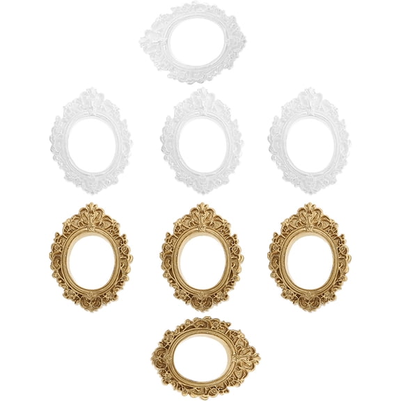 OUNONA 8 Pcs Photo Frame Decor Accessories Sturdy Frames Good Decorative Effect
