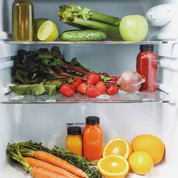 FOLOYORI 8Pcs Refrigerator Pads Washable Multi Color Fridge Liners for Kitchen and Table Use